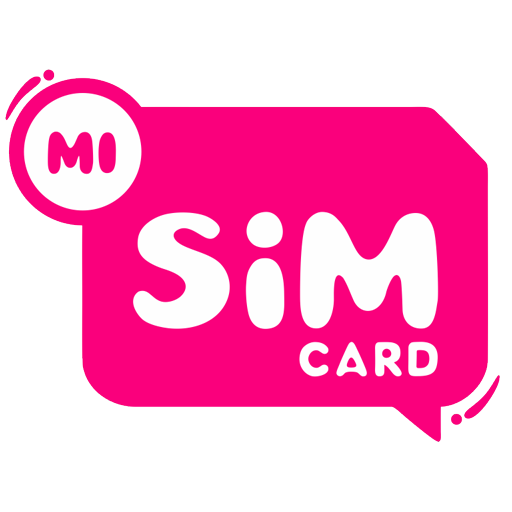 MiSimCard eSIM Internacional Chip SIM Card logo
