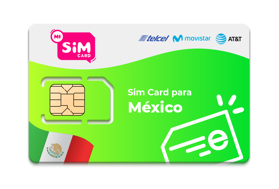 CHIP SIM CARD MEXICO MiSimCard eSIM Card Chip Internacional
