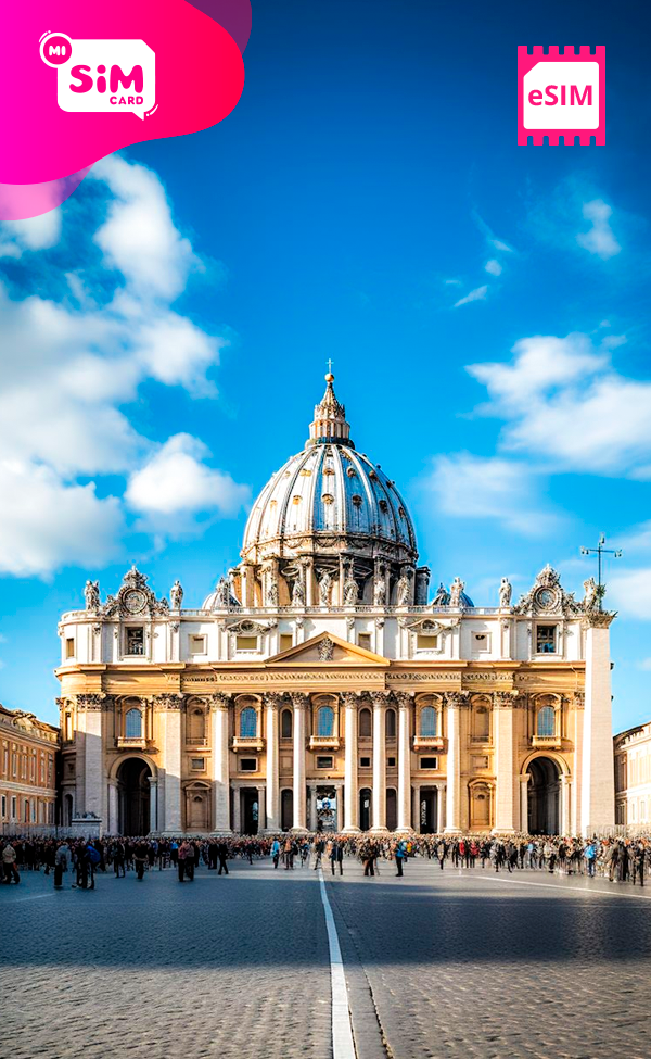 eSIM CIDADE DO VATICANO ILIMITADA