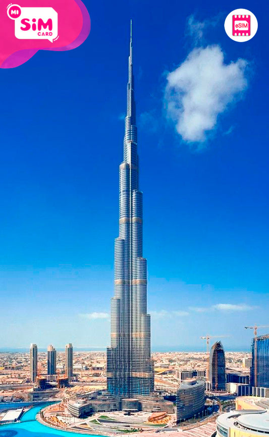 eSIM EMIRATOS ARABES UNIDOS Y DUBAI ILIMITADA