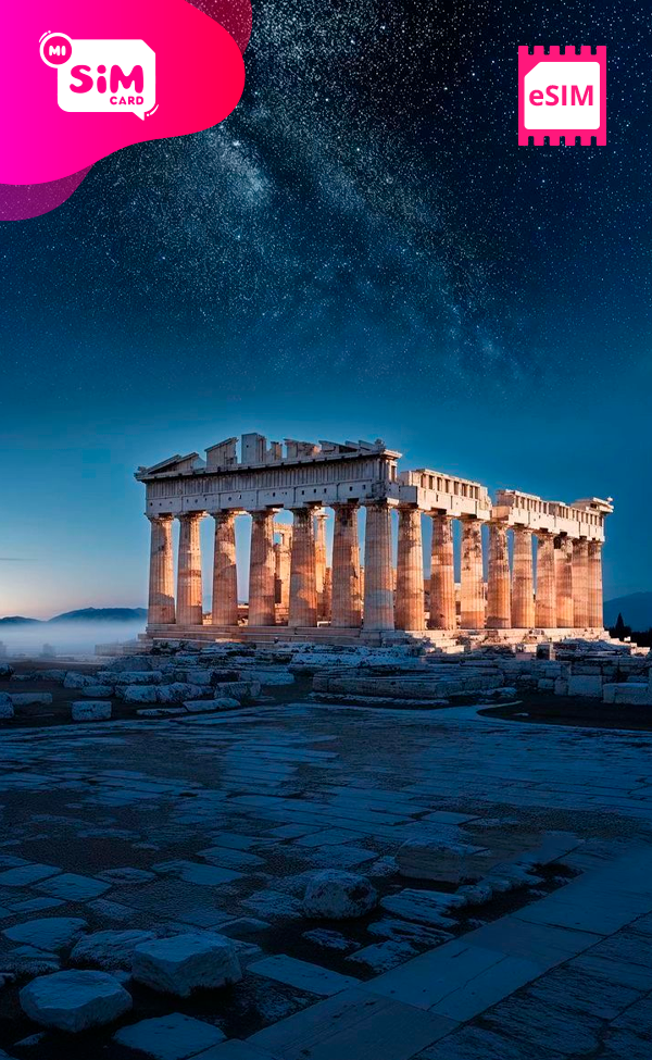 eSIM GRECIA ILIMITADA – MiSimCard eSIM Internacional Chip SIM Card
